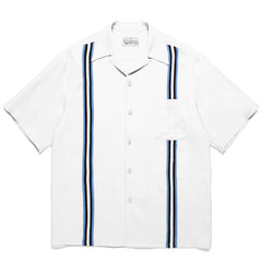GUILTYPARTIES TIGER Shirts 24SS TWO TONE Striped webbing color matching Hawaiian short-sleeved shirt