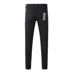 KSUBI Jeans Slim Fit Casual Stretch Ripped Jeans