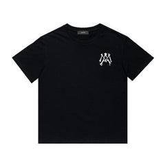 Amiri T Shirt Printed Casual Hip Hop round Neck Short Sleeve T-shirt
