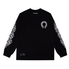 CHH Chrome Heart Long Sleeve Shirt Unisex Fashion Loose Long Sleeve Shirt