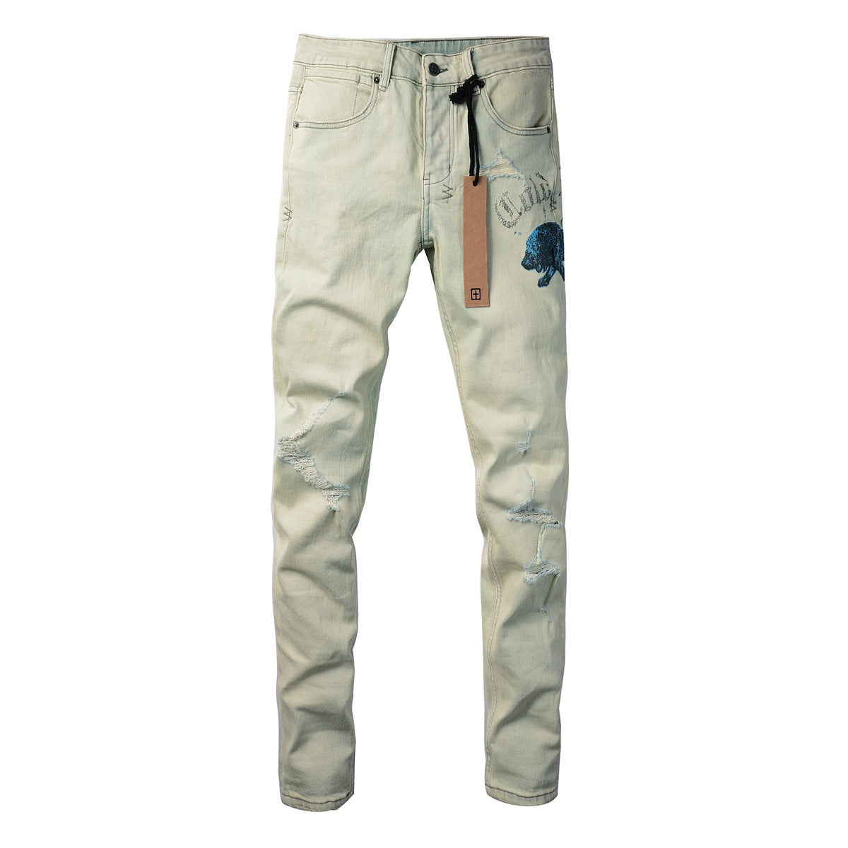 KSUBI Jeans Slim Fit Casual Stretch Jeans