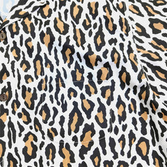 GUILTYPARTIES TIGER Shirts 23AW autumn and winter leopard print Hawaiian rayon short-sleeved shirt