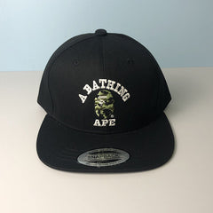 Bathing Shark print Hat Ape Head Cap Versatile Flat Edge Baseball Cap