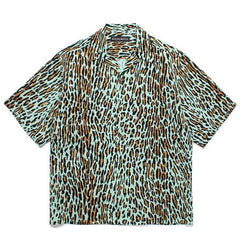 GUILTYPARTIES TIGER Shirts Leopard Rayon Hawaiian Short Sleeve Shirt Beach Shirt Men