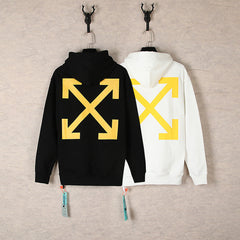 Off White hoodie angel wing pattern arrow hooded sweater