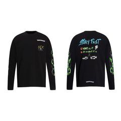 CHH Chrome Heart Long Sleeve Shirt Unisex Fashion Loose Long Sleeve Shirt