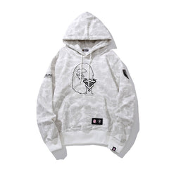 Bathing Shark print Hoodie Miami Camo Sweater Casual