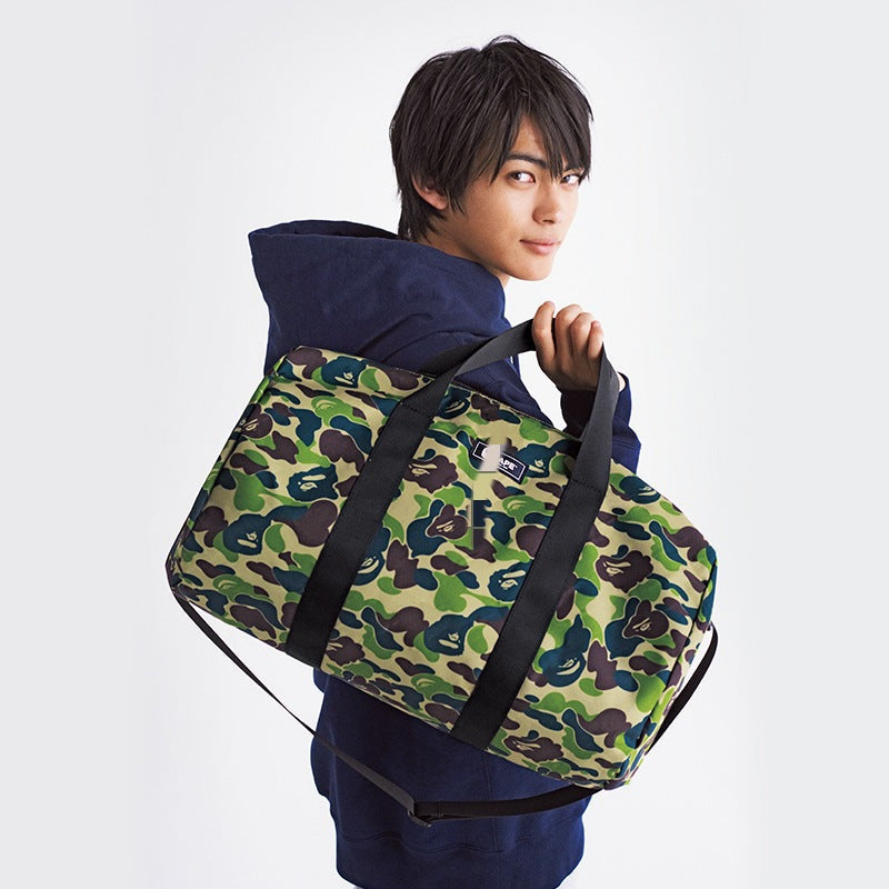 Bathing Shark print Bag Large Capacity Waterproof Travel Bag