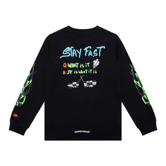 CHH Chrome Heart Long Sleeve Shirt Unisex Fashion Loose Long Sleeve Shirt