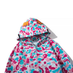 Bathing Shark print Hoodie Miami City Limited