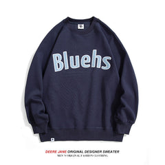 Men Pullover Hoodie Spring Sweater Men's Loose All-Match Casual