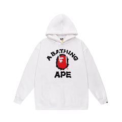 Bathing Shark print Hoodie Autumn/Winter Letter Print Loose Hoodie Pullover Ape Sweater