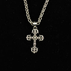 Chrome Hearts Necklace Men's and Women's Sterling Silver Vintage Large Pendant