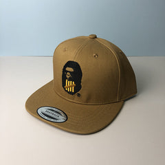 Bathing Shark print Hat Trendy brand ape head baseball cap Girls five bars flat edge hat Men's Japanese aape cap