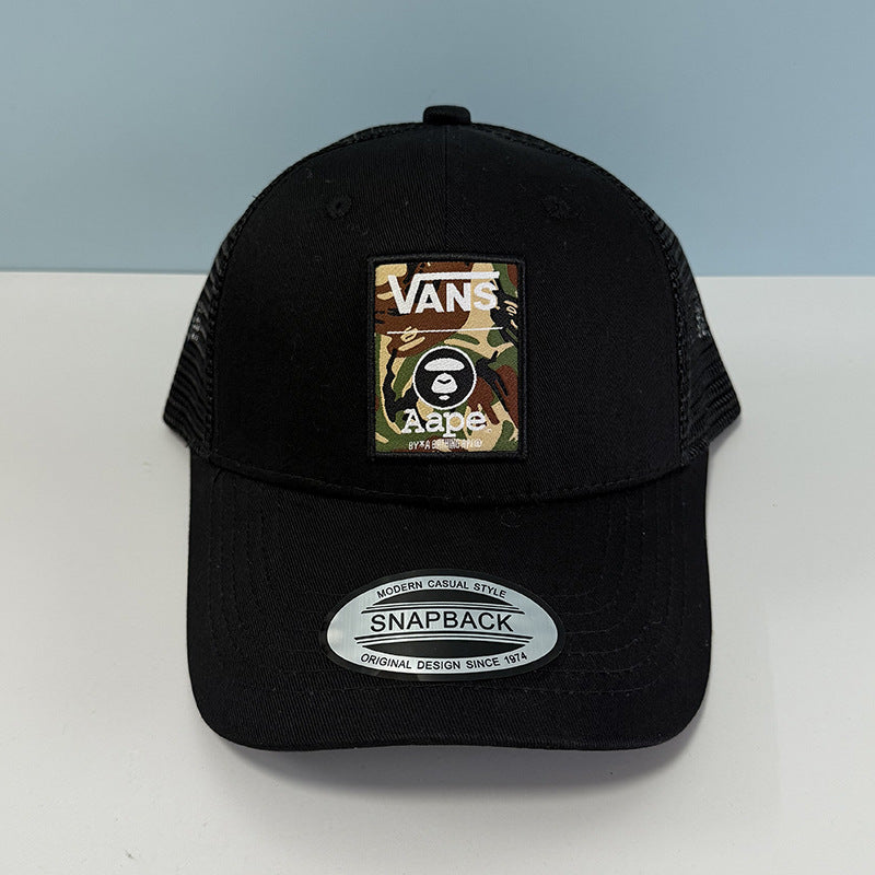 Bathing Shark print Hat Ape Head Cap Shade Breathable Baseball Net Cap