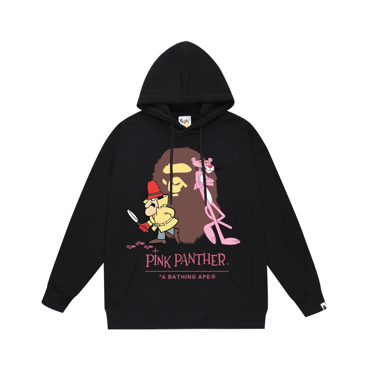 Bathing Shark print Hoodie Autumn/Winter Letter Print Loose Hoodie Pullover Ape Sweater