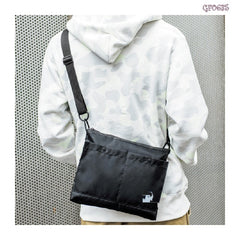 Bathing Shark print Bag Padded shoulder messenger bag