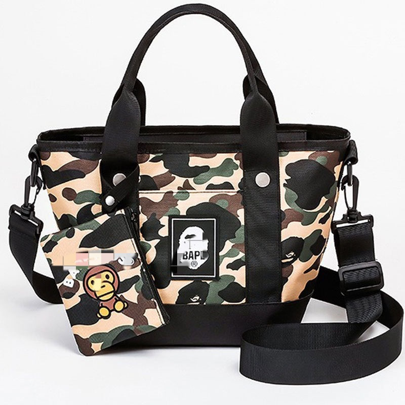 Bathing Shark print Bag Wallet Two-piece Set