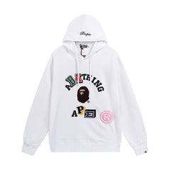 Bathing Shark print Hoodie Shark Head Sweater Colored Letter Print Fall/Winter Hooded Jacket