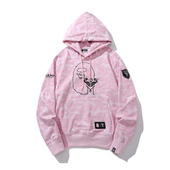 Bathing Shark print Hoodie Miami Camo Sweater Casual