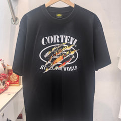 CORTEIZ T-shirt Y2K Scratch Beast Eye Rules The World Printed Oversized Tee