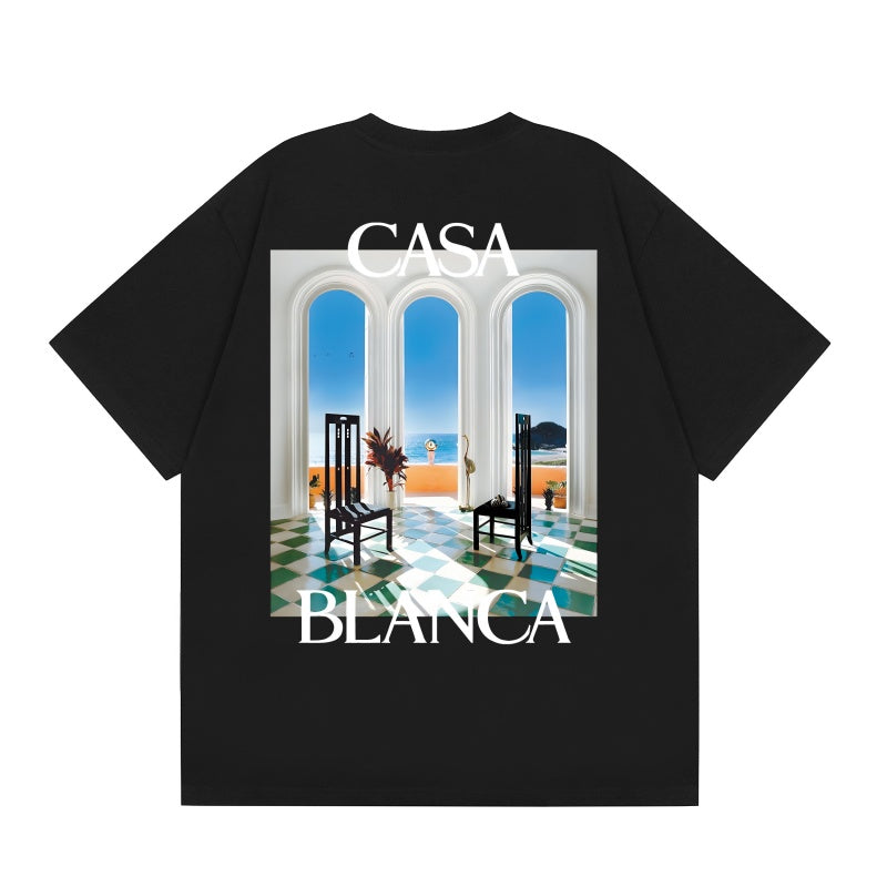 Casablanca T SHIRTS High-quality pure cotton streetwear