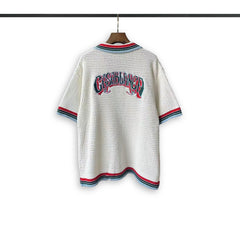 Casablanca knitted short-sleeved sweater Textured Knit Top & Short Co‑ord Suit