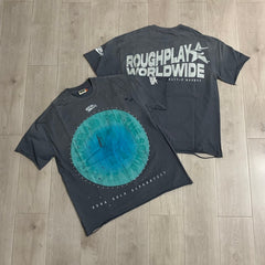 Roughplay T Shirts 2026 Western-style streetwear rhinestone short-sleeve tee