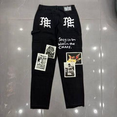 Mixed Emotion jeans High-quality streetwear made from pure cotton