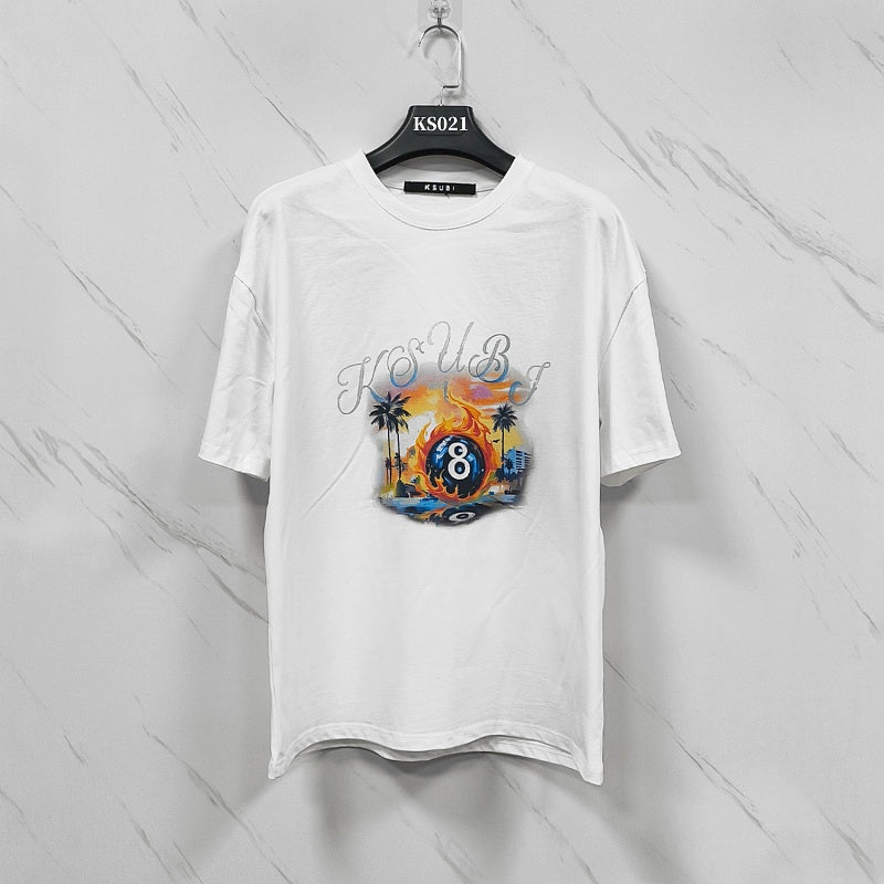 KSUBI T SHIRTS High-quality 260g 32-count double-yarn pure cotton streetwear—suitable for all seasons.