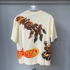 Godspeed T Shirts Splatter Chaos Skeleton Vintage Print