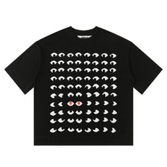HOUSE OF ERRORS T Shirts High-quality pure cotton "Big Eye" high-street apparel 240g Double-Yarn Cotton