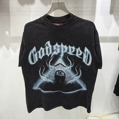 Godspeed T Shirts Vintage Acid Wash Mystic Gothic Apparel