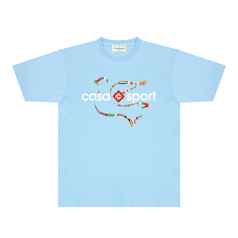 Casablanca T Shirts Street High-quality pure cotton