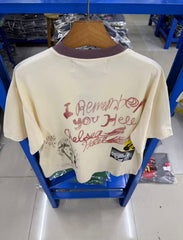Paly Hollywood T Shirts Heavyweight high-quality pure cotton streetwear