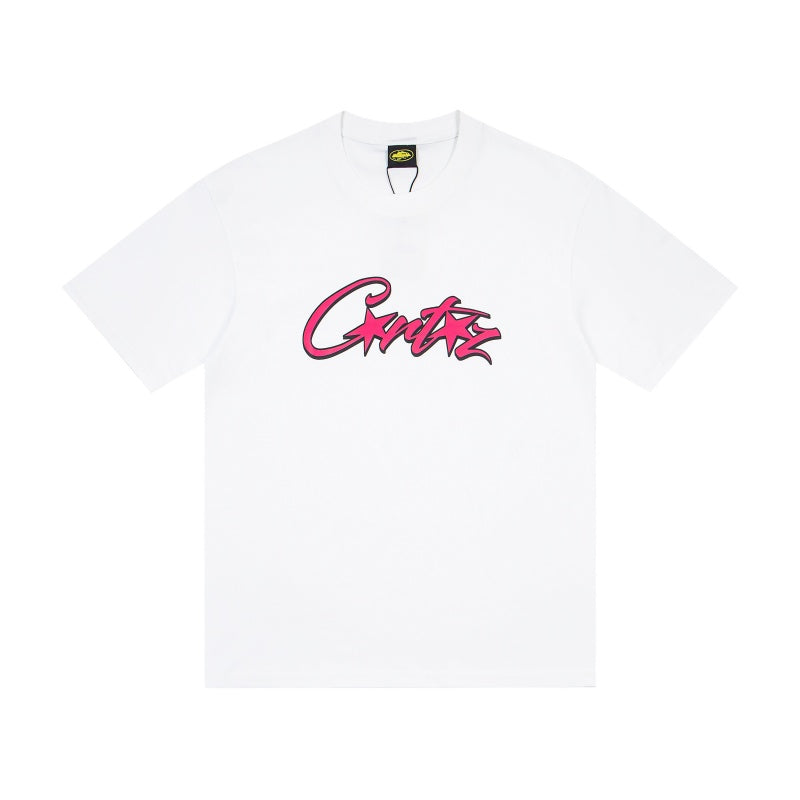 CORTEIZ T-shirt Y2K Heavyweight Neon Outline Script Printed Oversized Streetwear T-Shirt