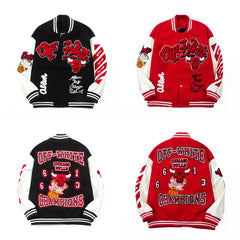 American-style baseball jacket Boys' Retro Embroidered Bomber Jacket (Curry Style) ¨C New 2025 Spring/Autumn Collection