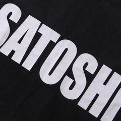 Satoshi Nakamoto T Shirts Jumbo Font Classic Letters