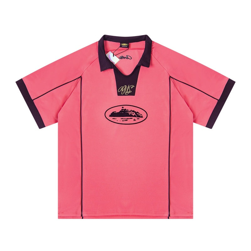 CORTEIZ T-shirt Blokecore Piping Trim Polo Rugby Shirt