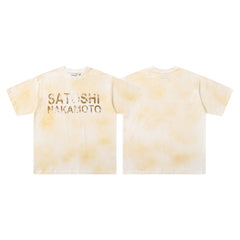 SATOSHI T Shirts High-quality pure cotton trendy unisex heavyweight loose fit fashionable and versatile