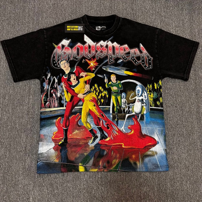 Godspeed T Shirts 100% pure cotton 260g fabric Streetwear fashion