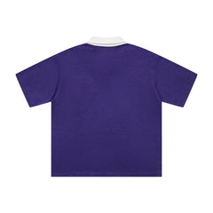CORTEIZ Polo shirt Y2K Vintage Preppy Rugby Collar Chest Pocket Embroidered Oversized Polo