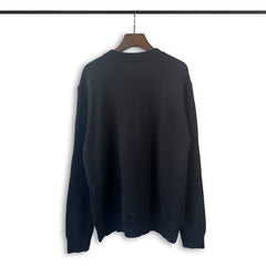 RHUDE knit sweater Plush‑Finish Distorted Arch Script Solid‑Tone Relaxed‑Fit Knitwear