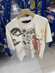 Paly Hollywood T Shirts Heavyweight high-quality pure cotton streetwear