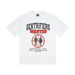 CORTEIZ T-shirt Y2K Gentrifiers Wanted Target Crosshair Back Newspaper Graphic Oversized Tee