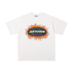 SATOSHI T Shirts High-quality pure cotton trendy unisex heavyweight loose fit fashionable and versatile