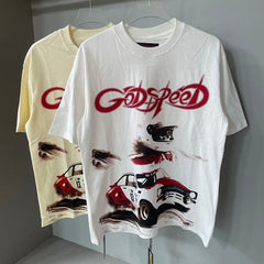 Godspeed T Shirts Offroad Race Car Distressed Streetwear Top