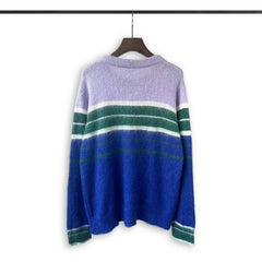 RHUDE knit sweater Heather‑Blend Multi‑Hue Gradient Horizontal‑Band Casual Knitwear