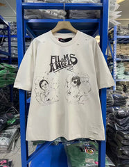 Paly Hollywood T Shirts Heavyweight high-quality pure cotton streetwear