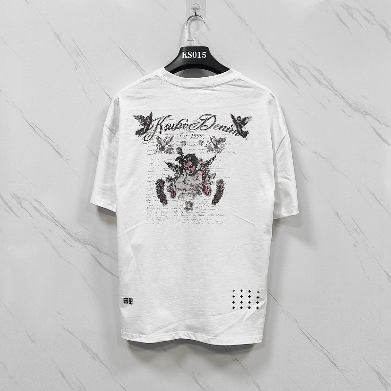 KSUBI T SHIRTS High-quality 260g 32-count double-yarn pure cotton streetwear—suitable for all seasons.